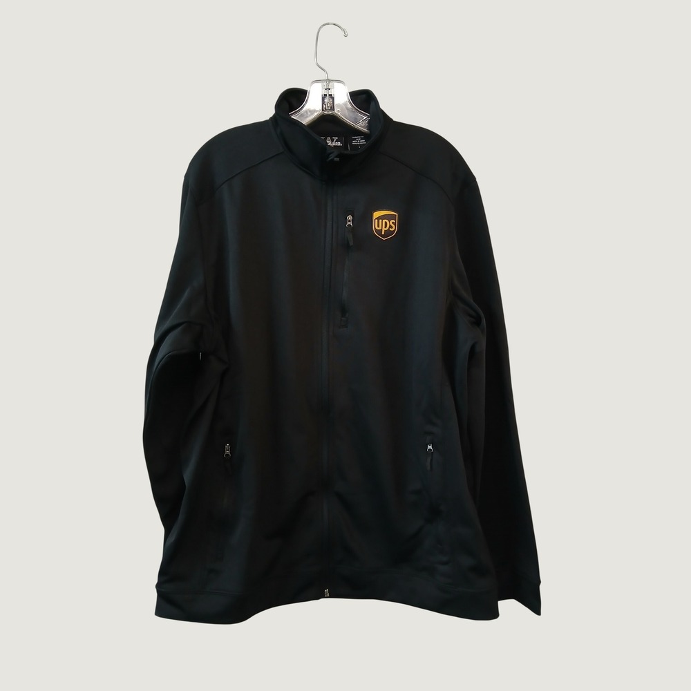 WearGuard Mens UPS Logo Full Zip Jacket Black Workwear Size L 14770